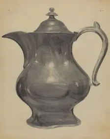 Pewter Pitcher, c. 1936. Creator: Charles Cullen
