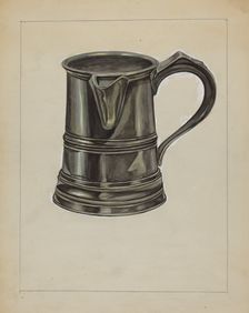 Pewter Pitcher, c. 1936. Creator: Hyman Pearlman