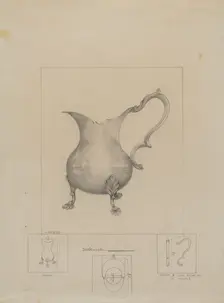 Pewter Pitcher, c. 1942. Creator: Henry Meyers