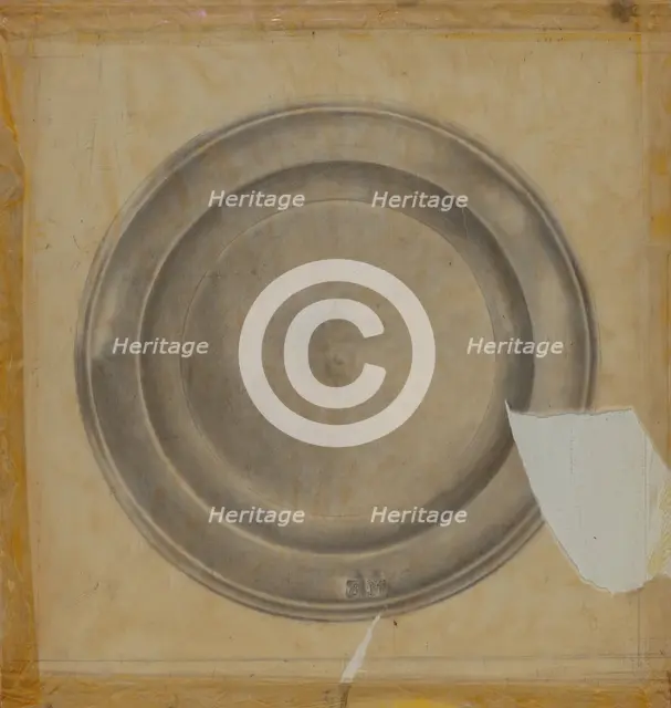 Pewter Plate, 1935/1942. Creator: Harry Goodman.