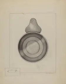 Pewter Porringer, 1935/1942. Creator: A. Zaidenberg