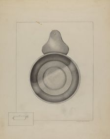 Pewter Porringer, 1935/1942. Creator: A. Zaidenberg