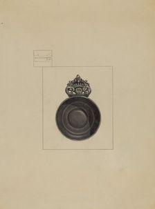 Pewter Porringer, 1935/1942. Creator: Charlotte Winter
