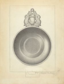 Pewter Porringer, 1935/1942. Creator: Charles Cullen