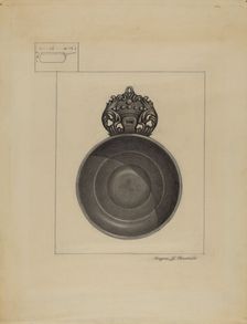 Pewter Porringer, 1935/1942. Creator: Eugene Barrell