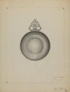 Pewter Porringer, 1935/1942. Creator: Louis Annino