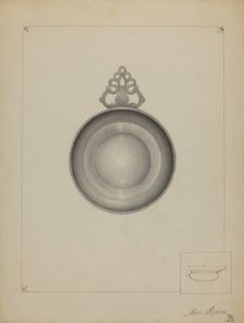 Pewter Porringer, 1935/1942. Creator: Louis Annino