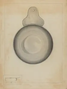 Pewter Porringer, c. 1936. Creator: A. Zaidenberg