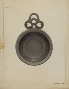 Pewter Porringer, c. 1936. Creator: Arsen Maralian
