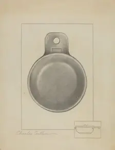 Pewter Porringer, c. 1936. Creator: Charles Cullen