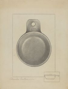 Pewter Porringer, c. 1936. Creator: Charles Cullen
