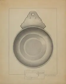 Pewter Porringer, c. 1936. Creator: Charles Cullen
