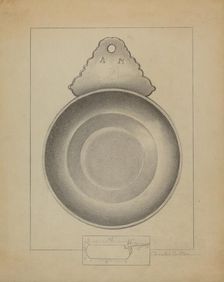 Pewter Porringer, c. 1936. Creator: Charles Cullen