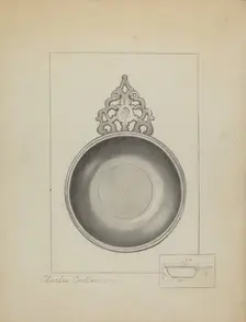 Pewter Porringer, c. 1936. Creator: Charles Cullen