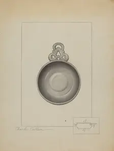 Pewter Porringer, c. 1936. Creator: Charles Cullen