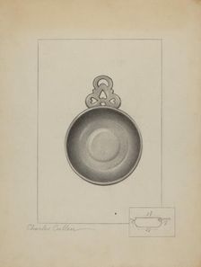 Pewter Porringer, c. 1936. Creator: Charles Cullen