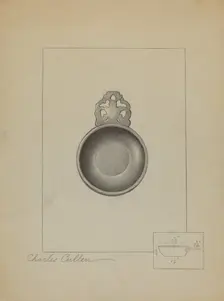 Pewter Porringer, c. 1936. Creator: Charles Cullen