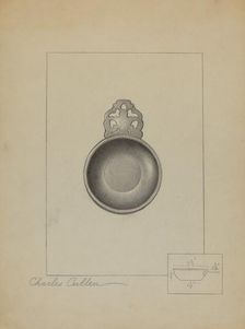 Pewter Porringer, c. 1936. Creator: Charles Cullen