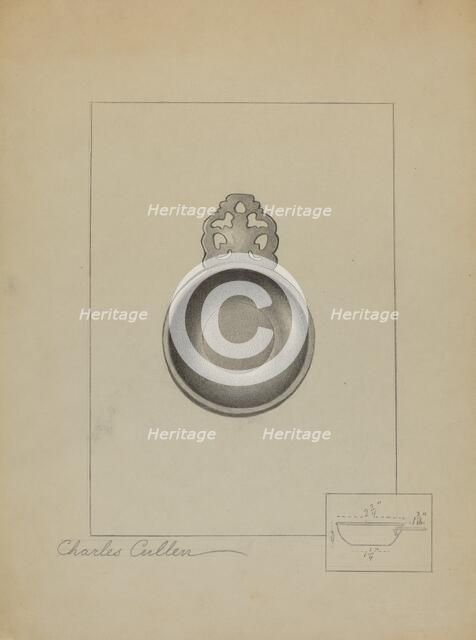 Pewter Porringer, c. 1936. Creator: Charles Cullen.