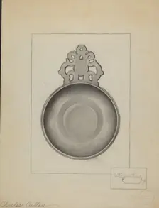 Pewter Porringer, c. 1936. Creator: Charles Cullen