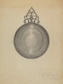Pewter Porringer, c. 1936. Creator: Charles Cullen