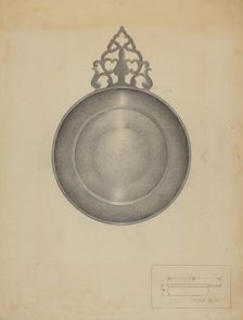 Pewter Porringer, c. 1936. Creator: Charles Cullen