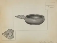 Pewter Porringer, c. 1936. Creator: Charles Cullen