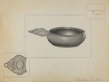 Pewter Porringer, c. 1936. Creator: Charles Cullen