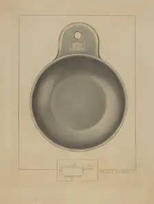 Pewter Porringer, c. 1936. Creator: Charles Cullen