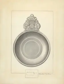 Pewter Porringer, c. 1936. Creator: Charles Cullen