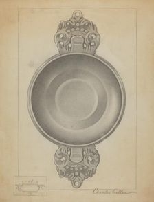 Pewter Porringer, c. 1936. Creator: Charles Cullen