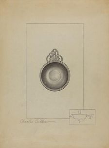 Pewter Porringer, c. 1936. Creator: Charles Cullen