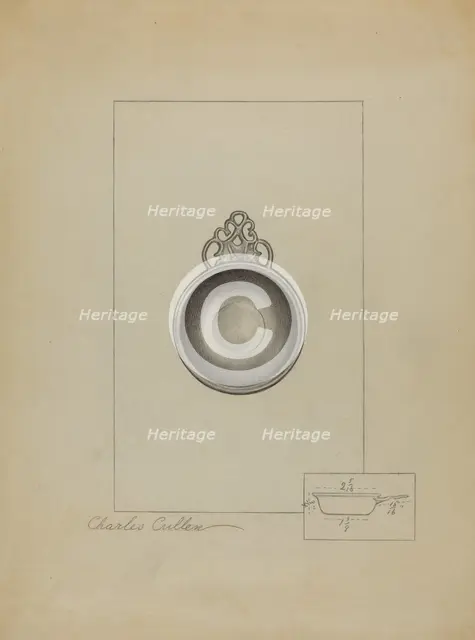 Pewter Porringer, c. 1936. Creator: Charles Cullen.