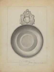 Pewter Porringer, c. 1936. Creator: Charles Cullen