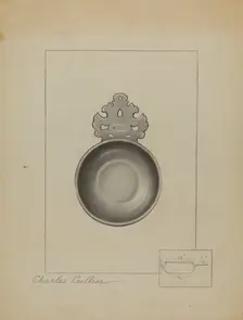 Pewter Porringer, c. 1936. Creator: Charles Cullen