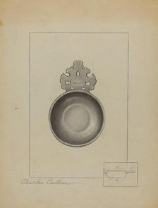 Pewter Porringer, c. 1936. Creator: Charles Cullen