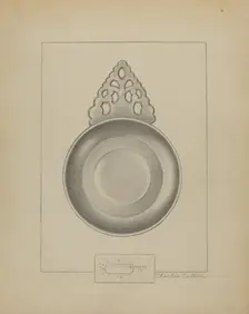 Pewter Porringer, c. 1936. Creator: Charles Cullen