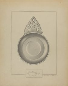 Pewter Porringer, c. 1936. Creator: Charles Cullen
