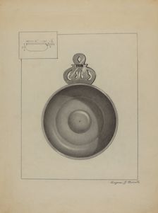 Pewter Porringer, c. 1936. Creator: Eugene Barrell