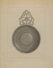 Pewter Porringer, c. 1936. Creator: Eugene Barrell