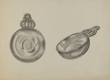 Pewter Porringer, c. 1936. Creator: Fred Peterson