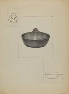 Pewter Porringer, c. 1936. Creator: Louis Annino