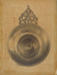 Pewter Porringer, c. 1937. Creator: Harry Goodman