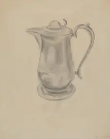 Pewter Syrup Pitcher, c. 1936. Creator: Donald Streeter