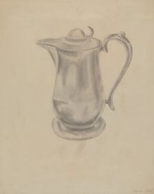 Pewter Syrup Pitcher, c. 1936. Creator: Donald Streeter