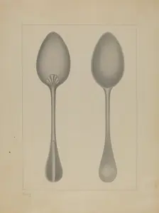 Pewter Spoon, c. 1937. Creator: Burton Ewing