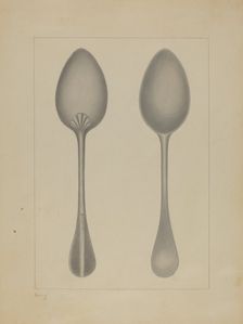 Pewter Spoon, c. 1937. Creator: Burton Ewing