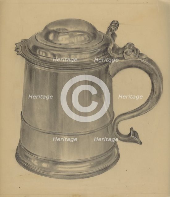 Pewter Tankard, 1935/1942. Creator: Harry Goodman.