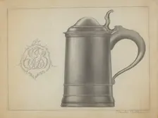 Pewter Tankard, c. 1936. Creator: Charles Cullen