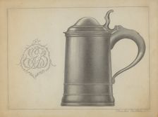 Pewter Tankard, c. 1936. Creator: Charles Cullen